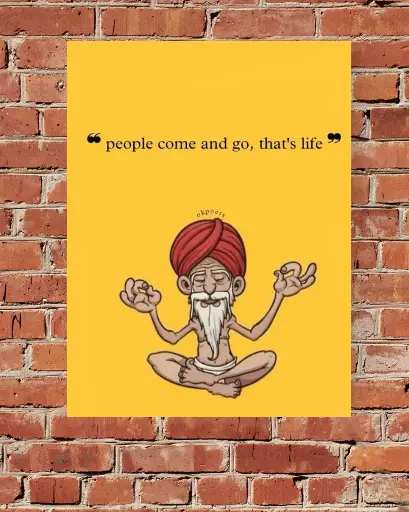Add a Touch of Humor to Your Space: A4 Printed Poster with Frame